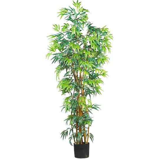 Michaels, 6ft. Potted Curved Bamboo Tree – Category: Trees & Floor Plants